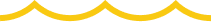 A horizontal line of five yellow, rounded, upward-pointing waves on a white background.